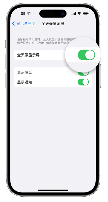 津南苹果14维修店分享如何自定义 iPhone 14 Pro 常亮显示屏 
